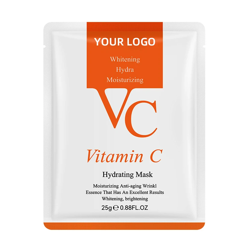 Hydrating Organic Fruit Vitamin C Hyaluronic Beauty Face Skincare Collagen Crystal Whitening Deep Cleaning Facial Mask Sheet