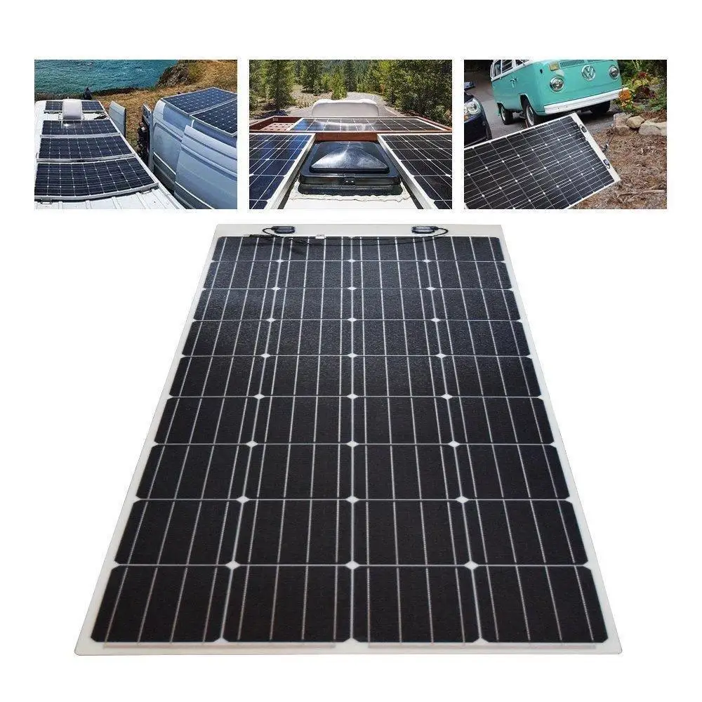 Hot sales Extra Strength Lightweight 180W ETFE Solar Panels Semi Flexible Monocrystalline Silicon for Balcony & Camping