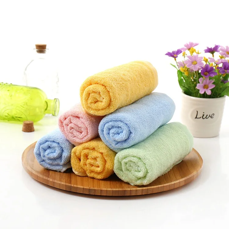 
Bamboo Egyptian Cotton Towel 25*25 cm soft touch hot selling high quality customized gift 100%organic bamboo fiber 
