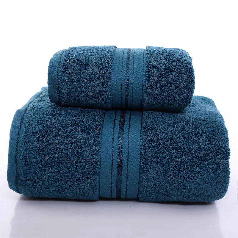 100% cotton soft luxury super thick bath towel set highly absorbent large multi-function for home