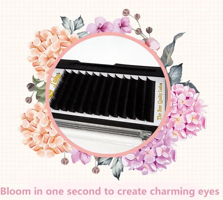 0.05mm one second blooming grafting eyelashes matte black eyelashes soft grafting false eyelashes