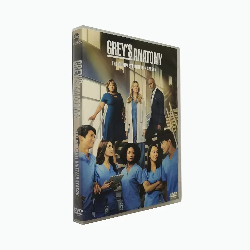 Grey s Anatomy Season 19 новейшие DVD-фильмы 4 диска оптовая продажа лидер продаж сериалы бокс-сет CD-мультфильм бесплатная доставка