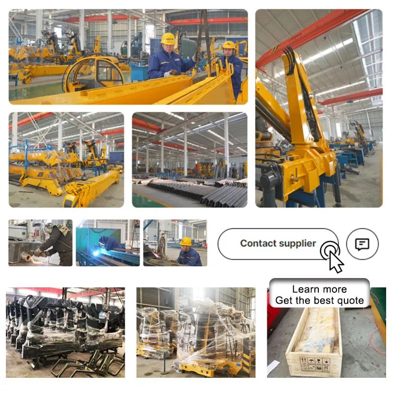 Mini Crane Hydraulic Boom Mini Crane 1.5 ton Knuckle Boom Truck Mounted Crane with Conventional Pickup