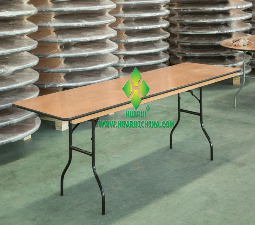 Popular Size Wood folding long  banquet buffet  table