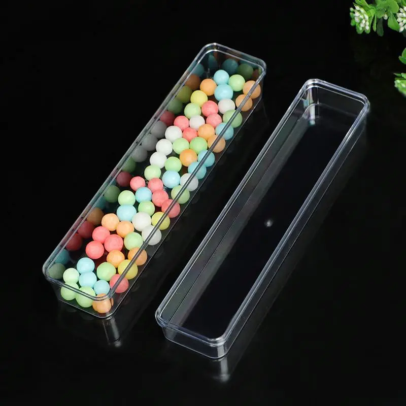 Rectangular Transparent Acrylic Packaging Box Mousse Biscuit Packaging Box Plastic Box