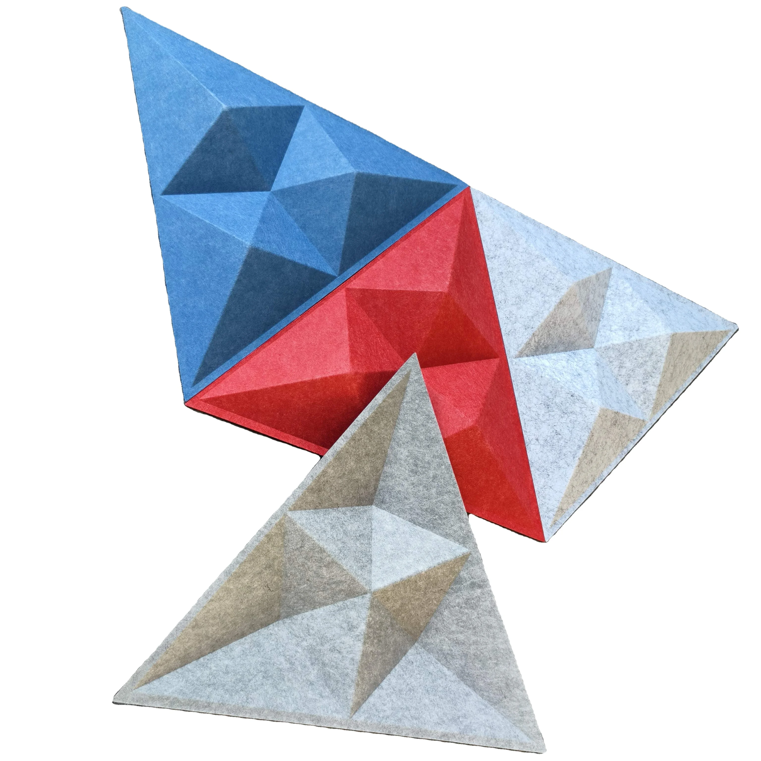 3D Decorative Acoustic Panel Sculpture Soundproof 3D Wall Panel PET Acoustic Wall Panels for Studio