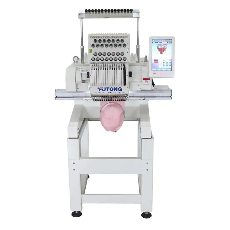 servo motor embroidery machine embroidery sewing machine cap type single head embroidery machine