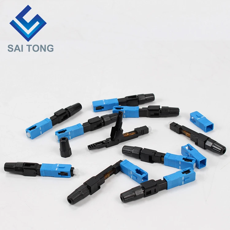 Saitong Supply Communication equipment quick connector sc/upc ftth Fiber Optic Fast Connector Fiber Connector