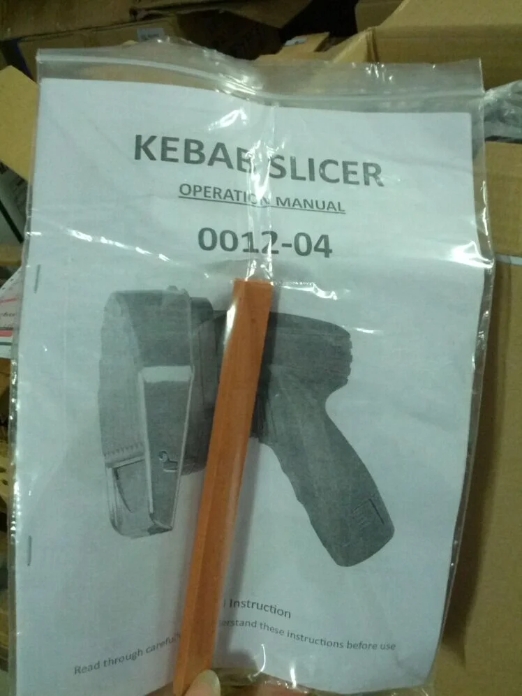 Нож doner kebab из нержавеющей стали для резки мяса гироскопа нож кебаба слайсер с аккумулятором
