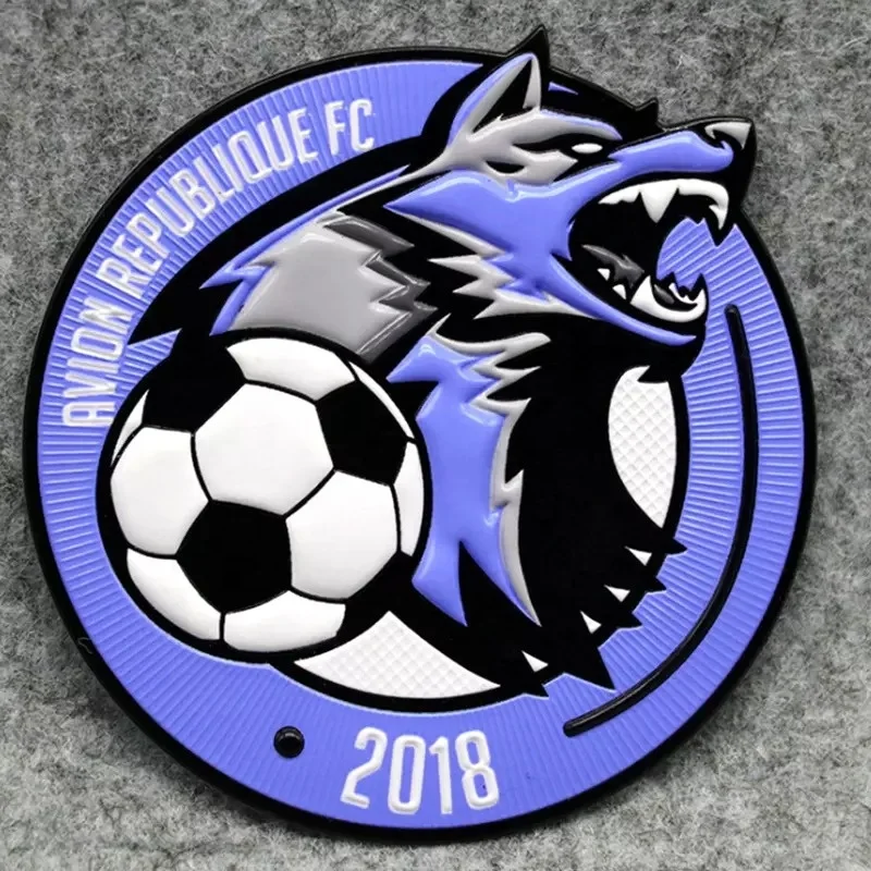 Wholesale custom heat transfer 3D embossed logo TPU patch ranking custom clothing accessories badge uniforms