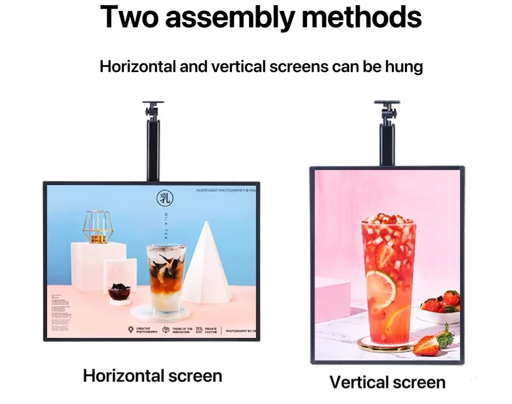 High performance ultra-thin magnetic restaurant TV hanging ordering light box