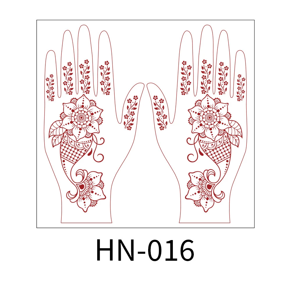 Best Price Henna Stencil Temporary for Hand Tattoo Body Art Sticker Flowers Design Henna Lace Hands Tattoo Sticker