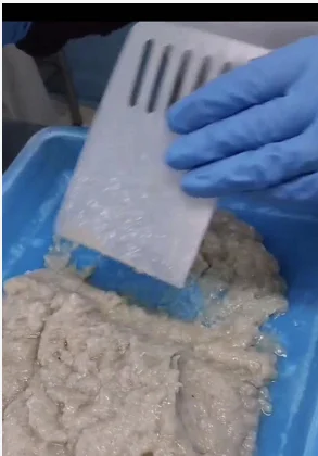 Замороженное сырье голубое мясо