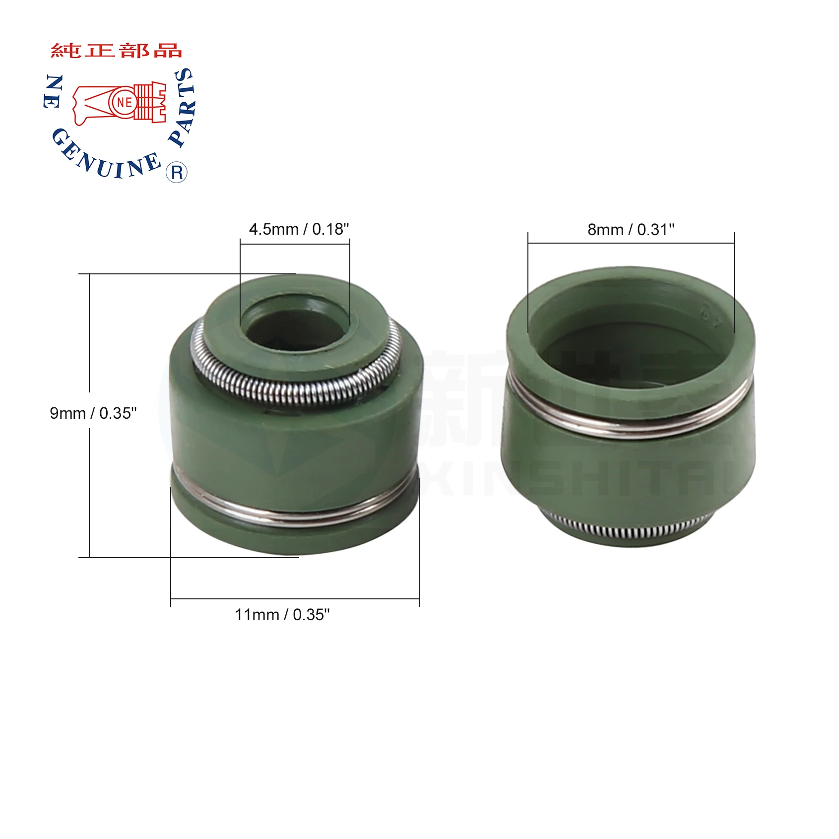 Valve oil seals FKM green brown CD70 CT100 JH70 TMX valve stem seal for automobile and motorcycle