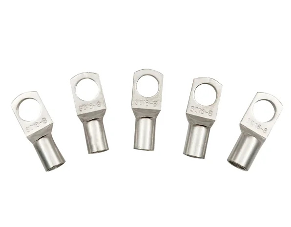 Tinned Copper Lugs Ring Crimp Terminal Thickened Wire Cable Connector SC Cold Pressed Wiring Series Peephole Terminals Steel