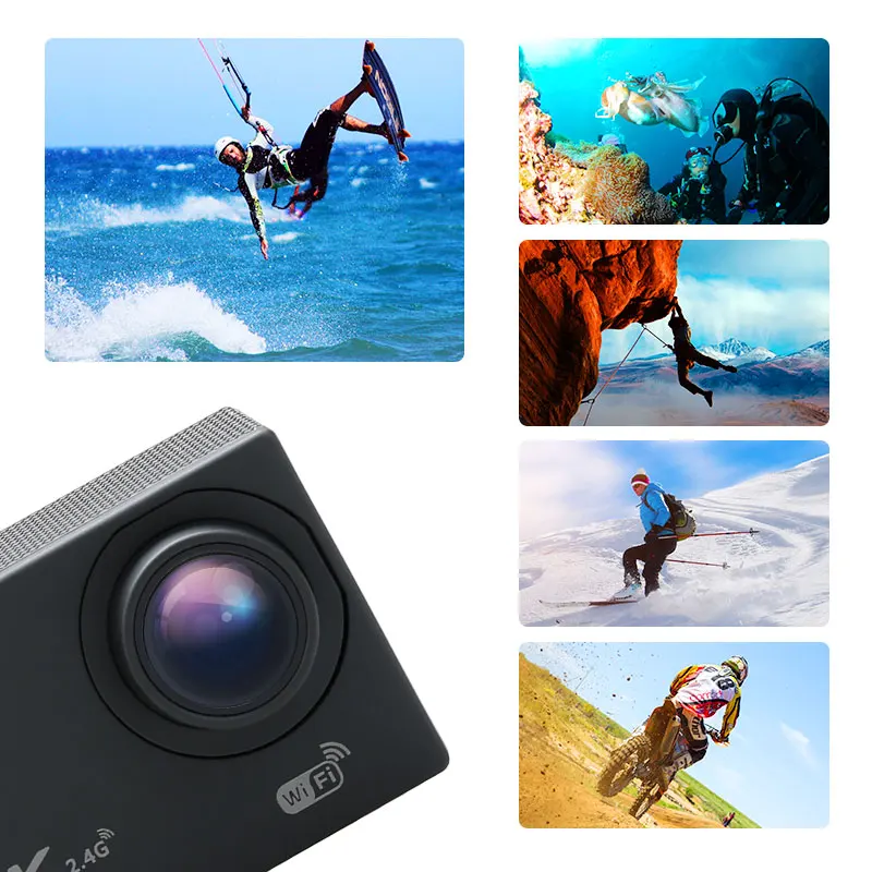  SJ400 портативная 4K Водонепроницаемая шлем wifi подводная