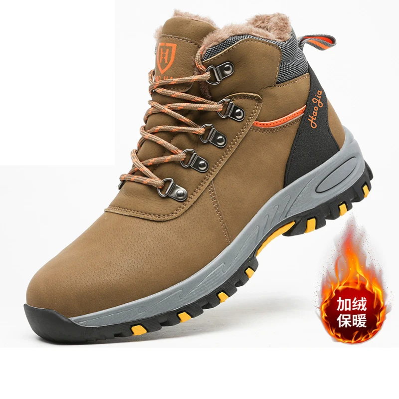 Custom Outdoor Hiking Comfortable Waterproof Safety Shoes Combat Black Boots For Men