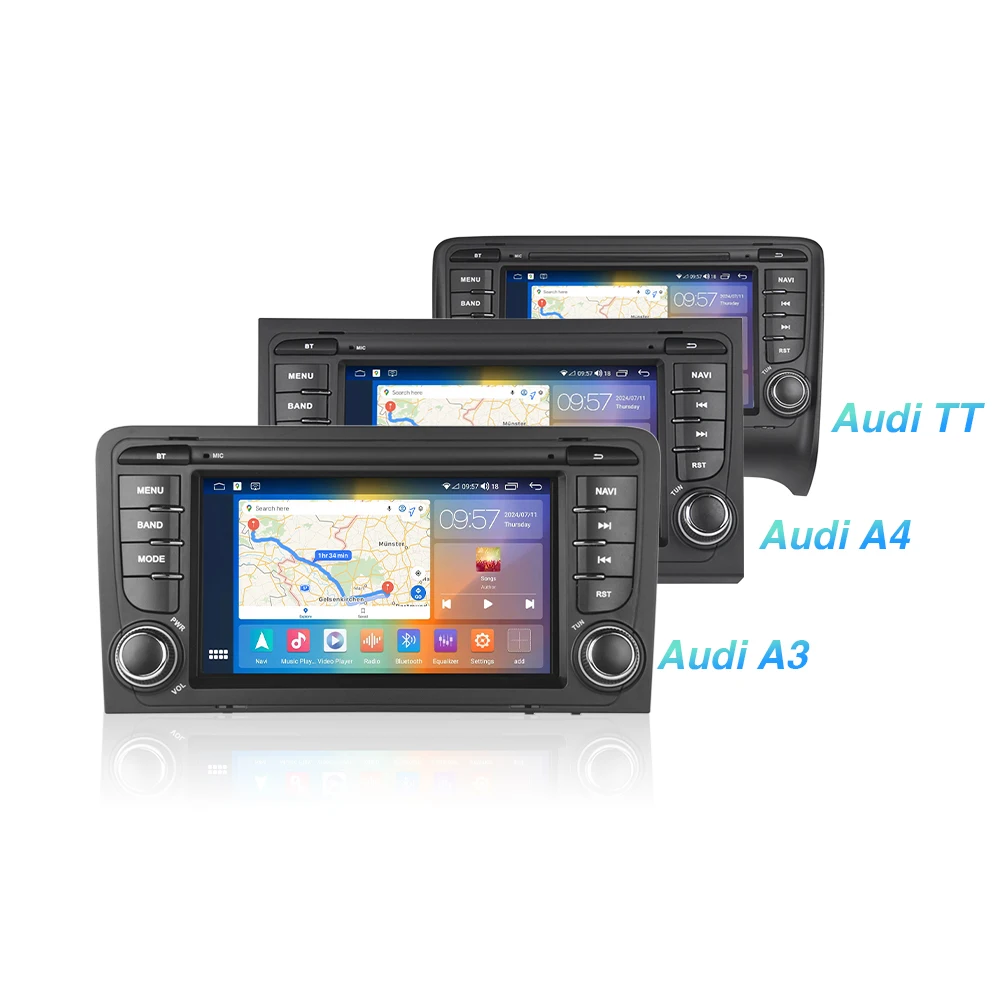 Android 12 Car Radio 8Core Wireless Carplay Auto Navigation GPS Multimedia Player Stereo For Audi A3 8P 2003 - 2012