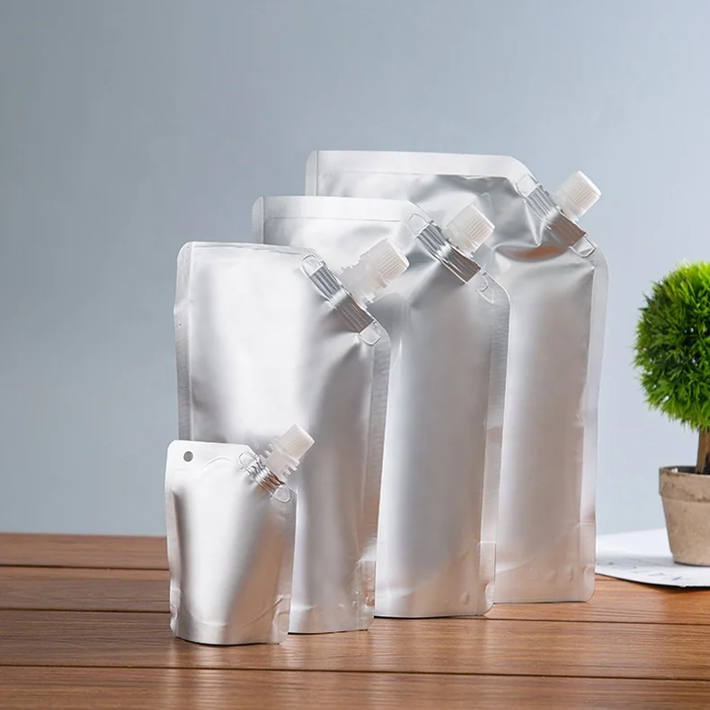 Custom Drinks Juice Water Pouch Stand Up Pouch Spout Pouch Bags For  Laundry Detergent /Soap Packaging