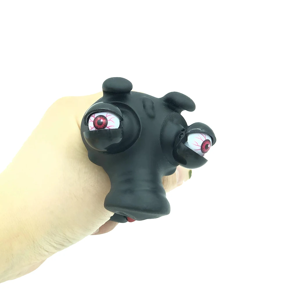 Animal Squeezing Keychain Toy Eye Popping Stress Toys Mini Raised Eyes Dolls Anti Stress Ball for Kids Gift Stress Reliever Toy