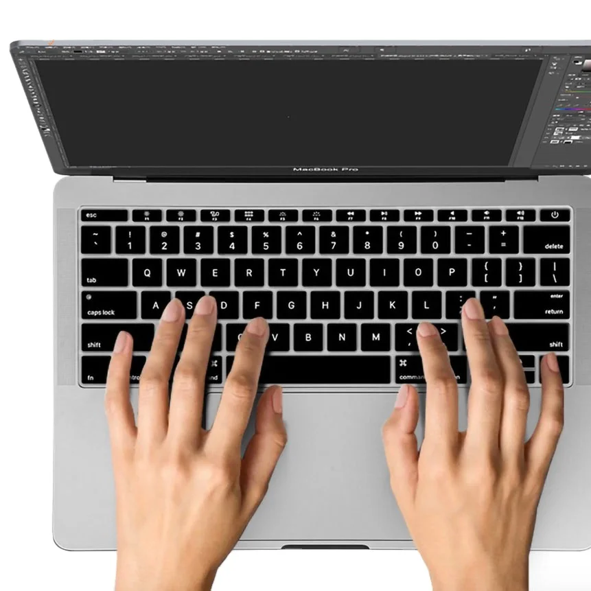 Прозрачная Обложка для клавиатуры настольного компьютера с 2020 + MacBook Air 13 дюймов