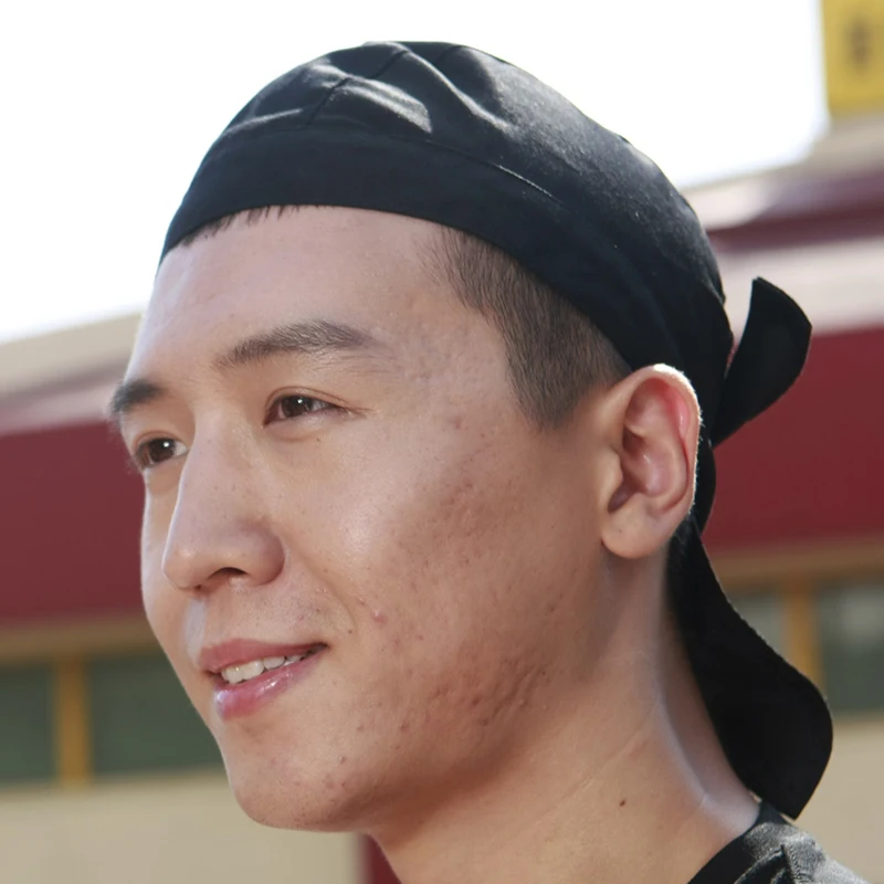 CHECKEDOUT in stock turban paddle chef hat for restaurant