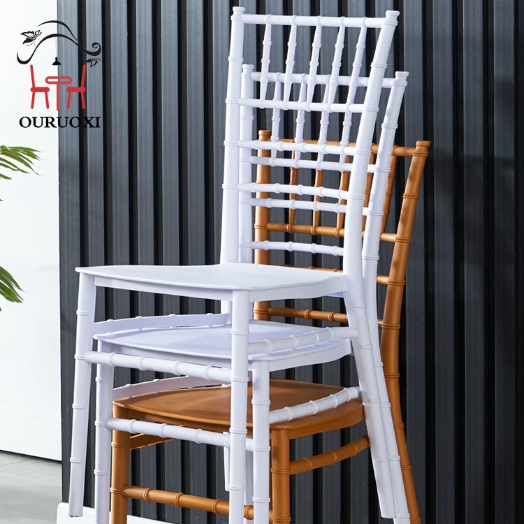 Factory Cheap Price High Quality Modern Style Plastic PP Tiffany Weddings Event Chiavari Chair
