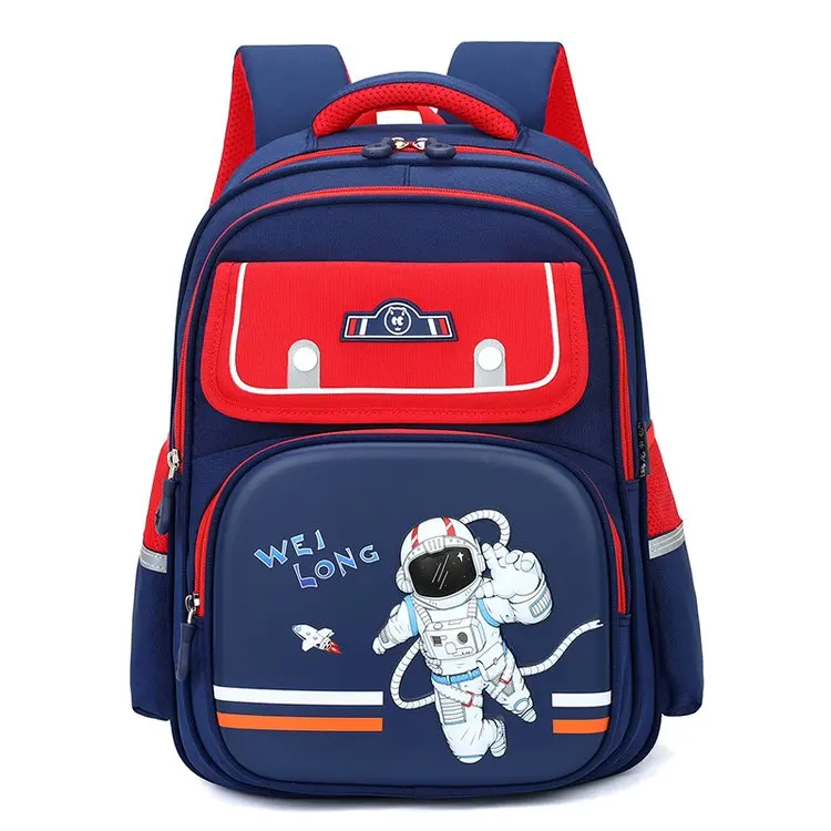 Cartoon Doughnuts Backpack Spinal Protective Boys Girls Pupil School Bag