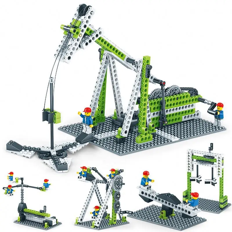 Engineering Kits engineering machinery 4-in-1 set  science and education plastic toy Creative Building Blocks Toys