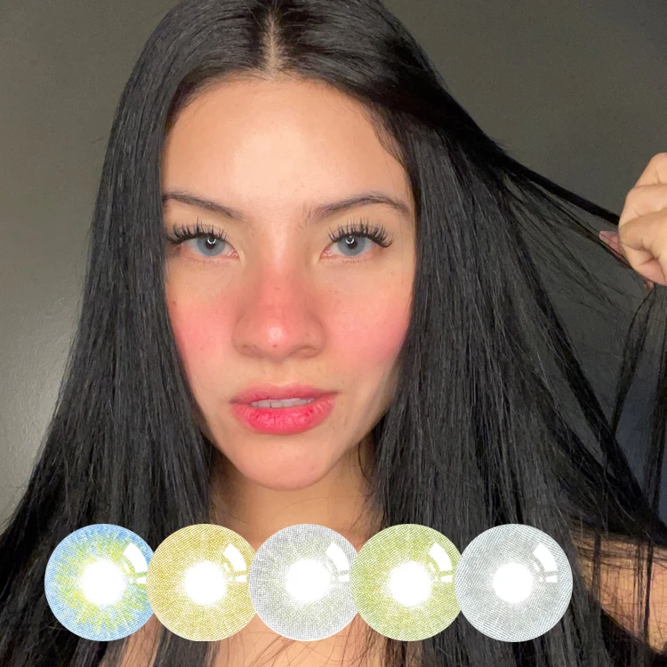 Super Natural Meetone cloud best quality silicone hydrogel yearly  korean colored contact lenses