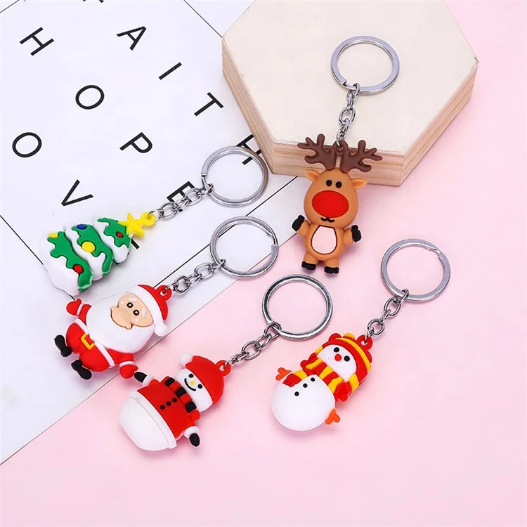 
Leye Factory Cheap Creative Festival Gift Good Luck Red Christmas Keychains 
