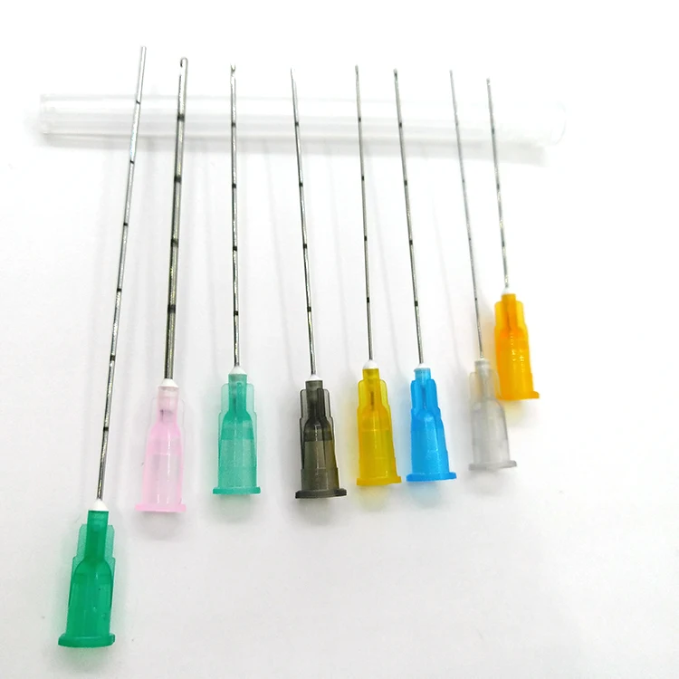 micro cannula 22g50mm  wholesale micro cannula factory for hyaluronic acid dermal filler injection