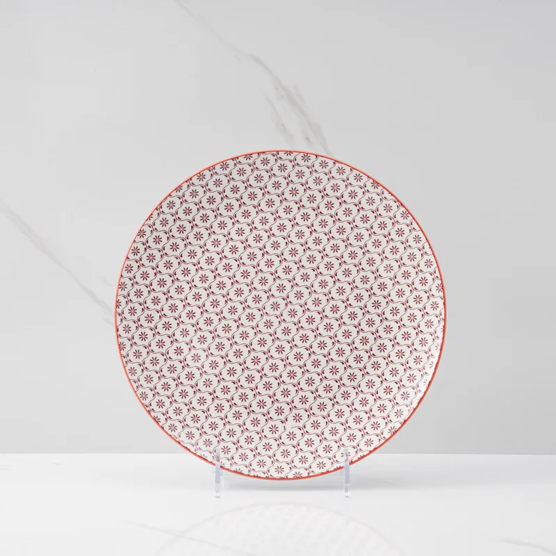 Hot sale wholesale porcelain decal tableware set moon disk fruit plate rice bowl set Household dish set