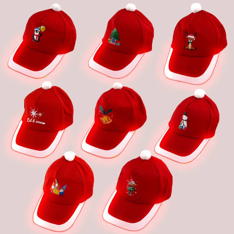 Wholesale LED Illuminated Duckbill Hats Dances Music Festivals Cool Fluorescent Hats  Bars Parties Dances Nighttime