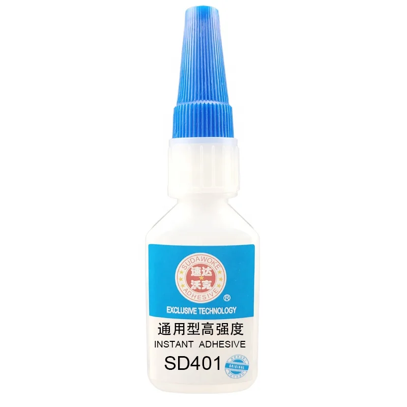 High quality 401 rubber bond super glue 502 instant adhesive 20g Complimentary glue tube