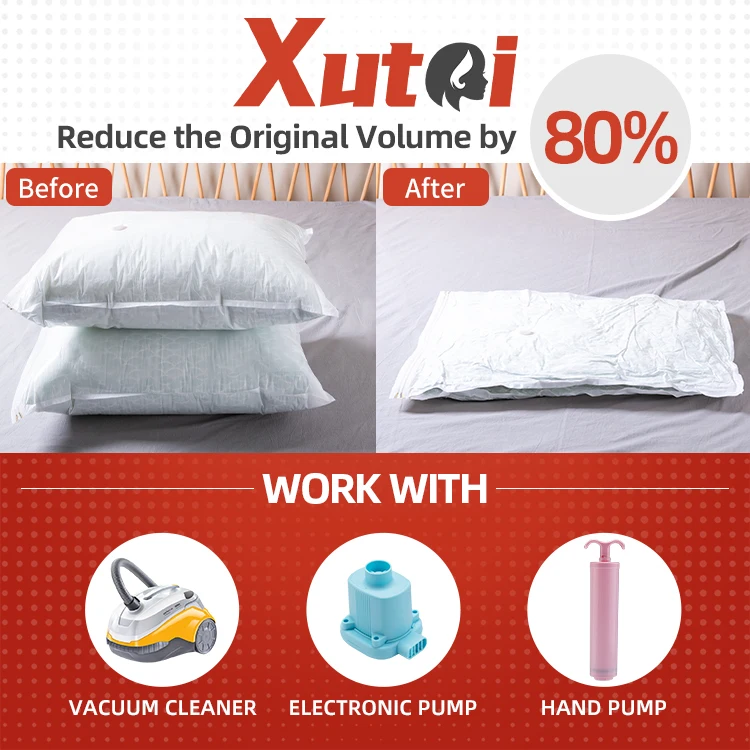 Milky Storage vacuum bags Clothes Space Saver Vacuum Storage Bag for Household