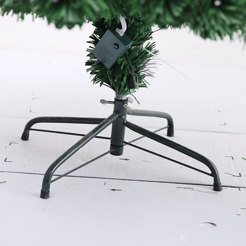 5ft 6ft 7ft 8ft 9ft Wholesale red Light fiber optic christmas tree  arbre de noel en fibre optique led albero di natale