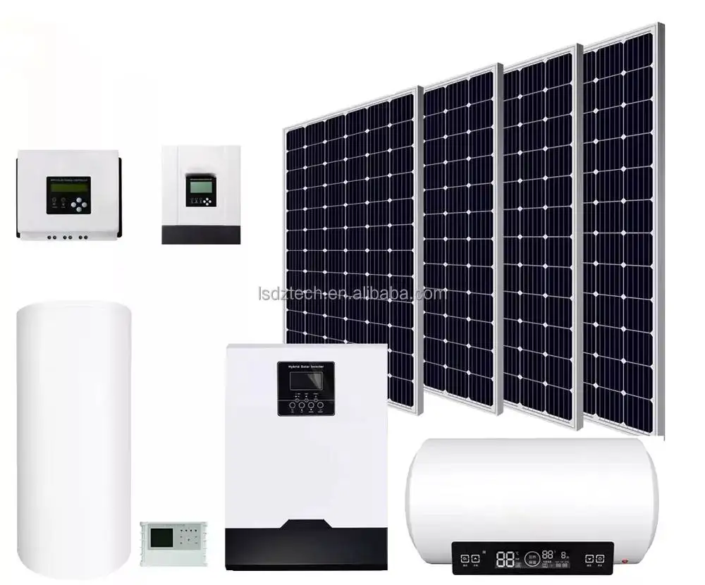 lamsword  shenzhen 100L 150L 200L solar home heating hot water systems flat plate 12v immersion solar water heater for thailand