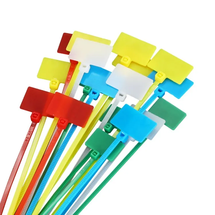 Nylon Cable Markers Tag Seal Cable Tie Tag Designed With Self-locking Teeth Plastic Machine Tool Tie Things 100pcs/bag