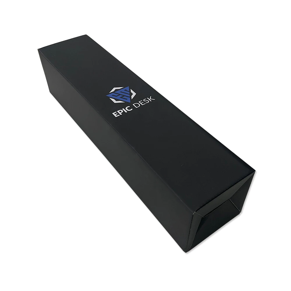 Custom Design Black Folding Eco Friendly Custom Logo Mousepad Mouse Pad Packaging Box Mouse Packing Box