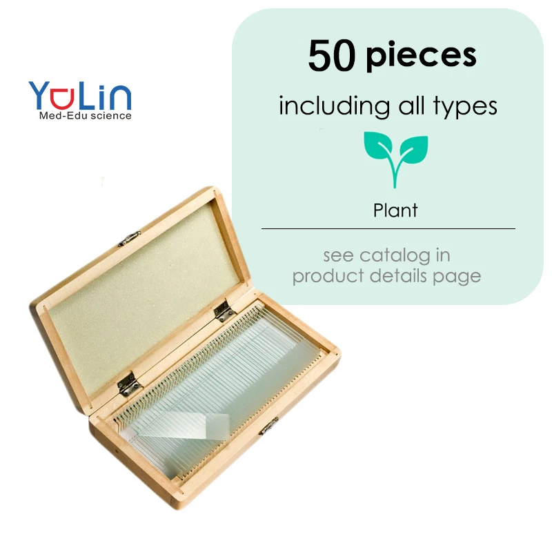 Microscope Slides with Specimens and Kids Adults Prepared Microscope Slides Set for Biological Science Education