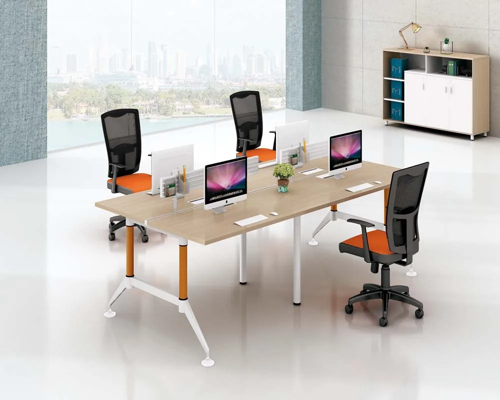 Moderate Office Furniture with MFC Desktops and Metal Legs  Rectangle Conference Room Table