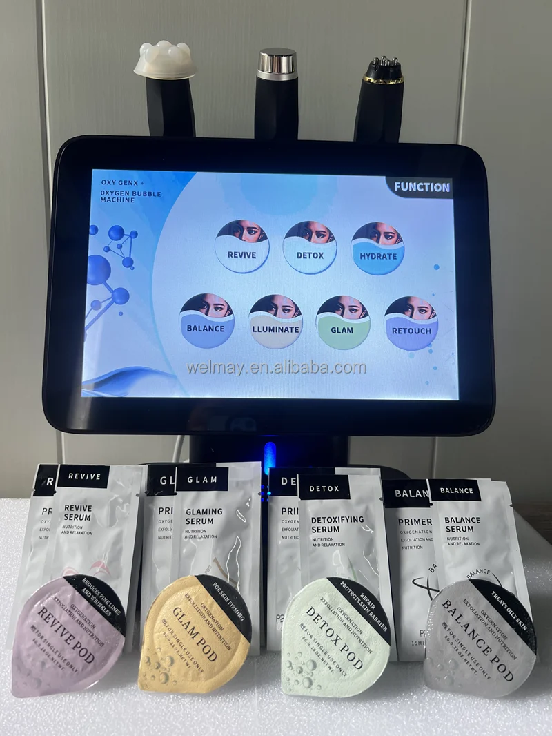 Top Sales 360 Rotate Facial Oxygen Therapy Skin Tightening Jet Peel Moisturizer Pore Cleaner Oxygen Jet Peel