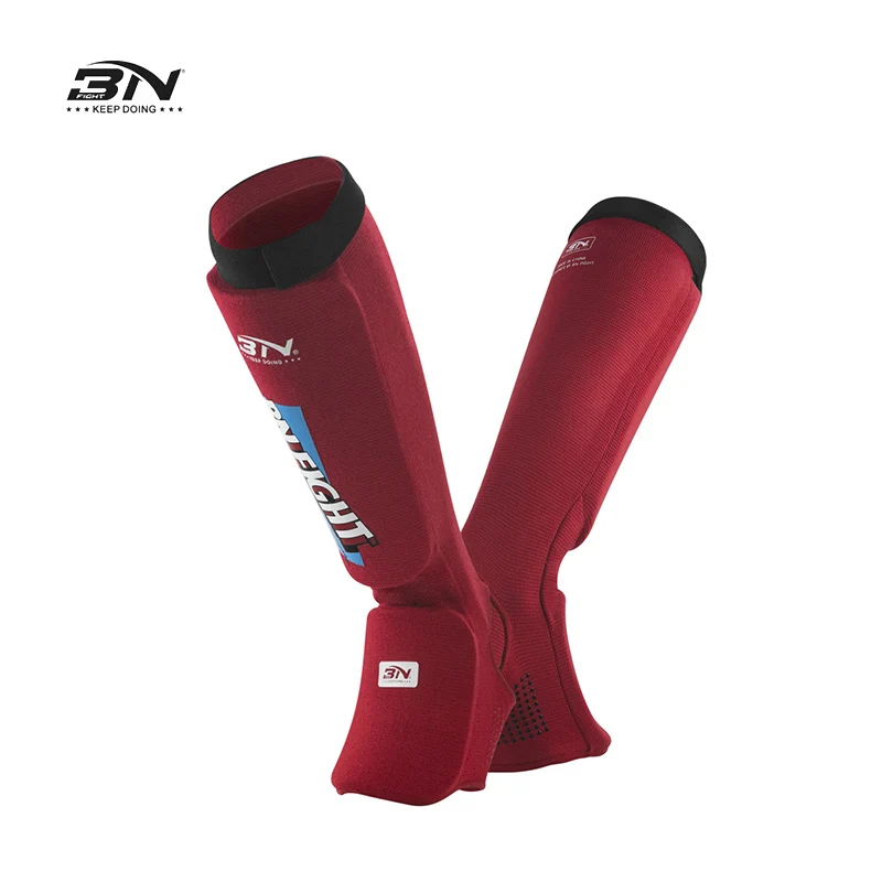 BN UFC Cotton Shinguard Leg Protector Boxing Training Muay Thai Soft Shin Guards for Muay Thai KickBoxing Martial Arts Training