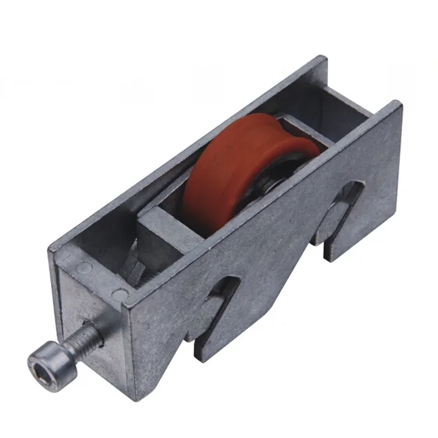 Heavy Duty Durable White Zinc V Track Sliding Wheel Single Zinc Coating Bearing Roller (ML-FS018)