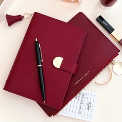 A6 Wallet Pu Budget Leather Ring Binder Planner