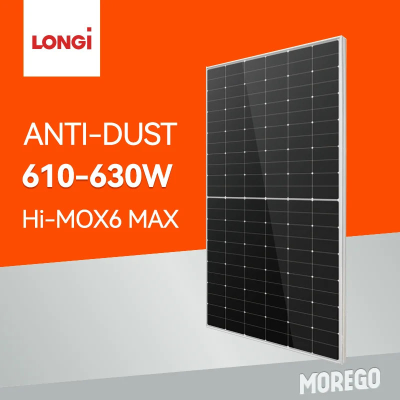 Longi solar Hi-MO X6 HPBC cell anti dust solar panels 600w 585w 605W 610W 615W 620W 625W 630W photovoltaic module easy to clean