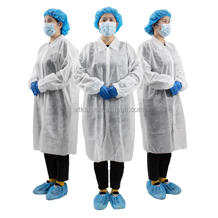2022 Hot sell  Non Woven Isolation Gowns lab coat  Disposable Surgical Gowns