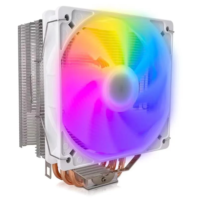 2021 New Product 4pin Computer 120mm Rgb 4 heat pipe cooler  Fan Cpu Cooler Cpu Fan