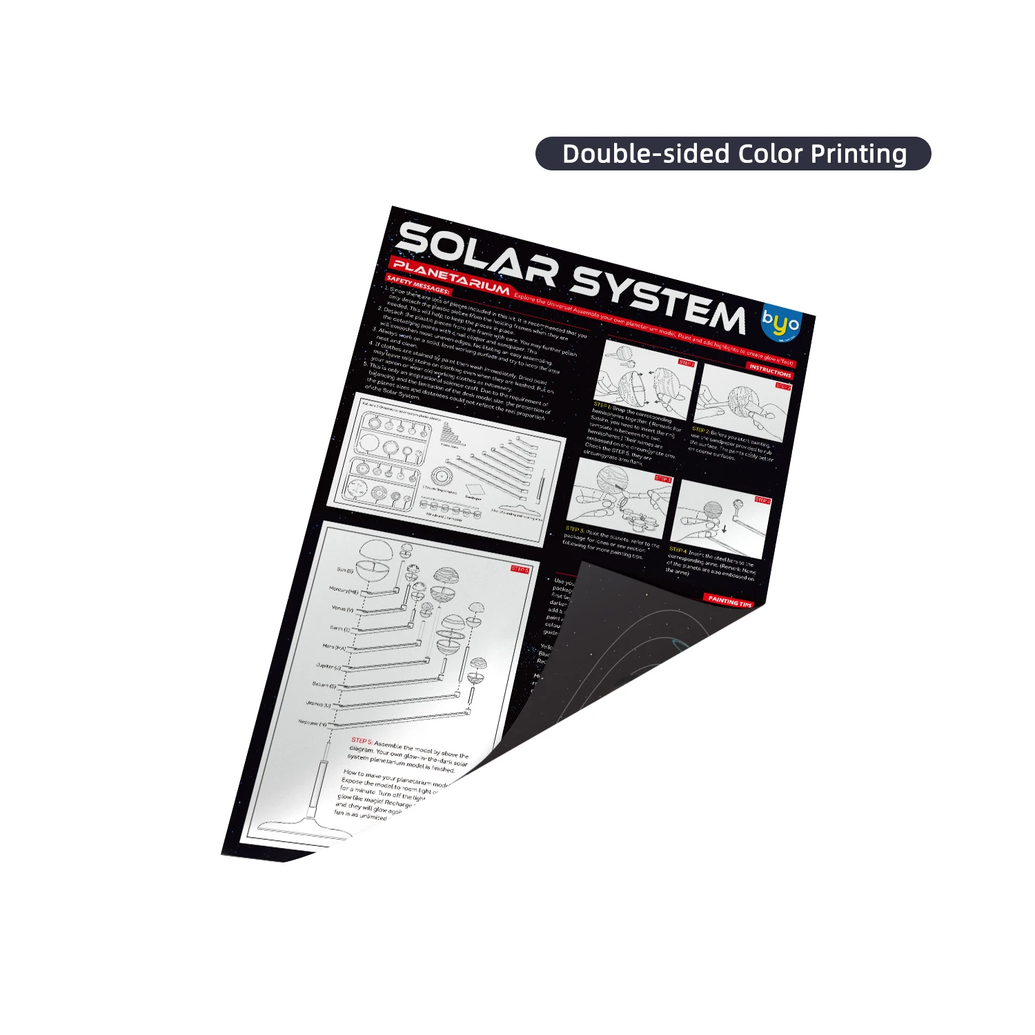 fly ball toy globe shape magic drawing kit kid hand art and craft solar system library educational diy paint model coloring toy